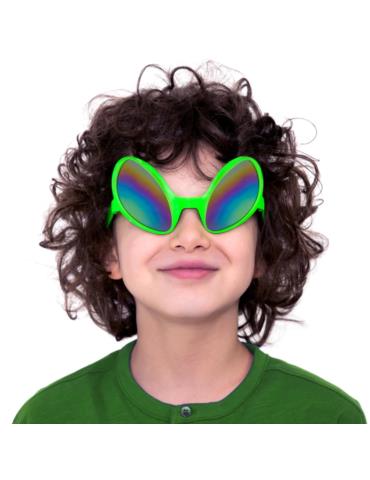 1 Okulary UFO Kosmita Alien 143438 zielone imprezowe party
