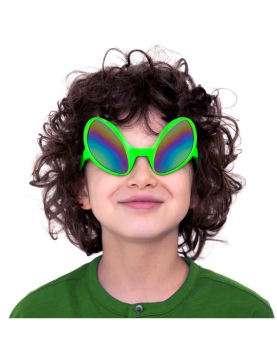 1 Okulary UFO Kosmita Alien 143438 zielone imprezowe party