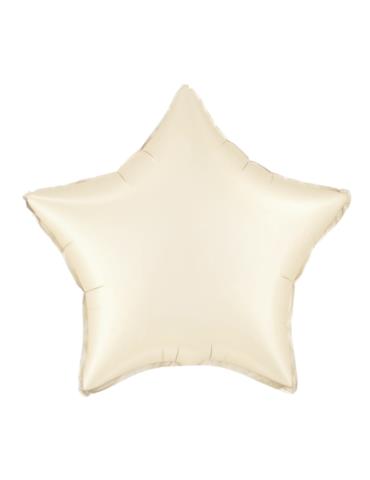 1 Balon foliowy gwiazdka kremowy 142202