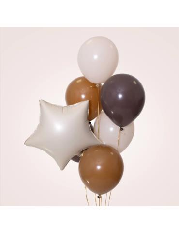 1 Balon foliowy gwiazdka kremowy 142202