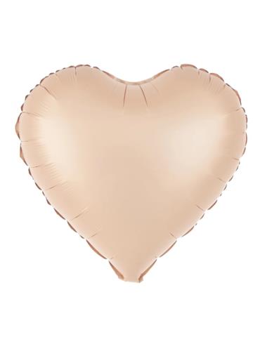 Balon foliowy Serce karmelowy 142233 jasny brąz matowy 45cm