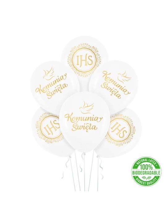 Balony Komunia Święta 6szt 127599