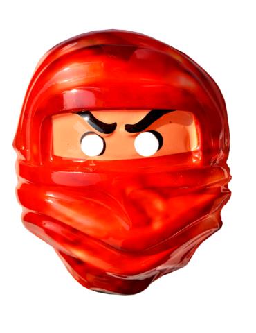 Maska Ninja LUDZIK CZERWONY PVC PM066
