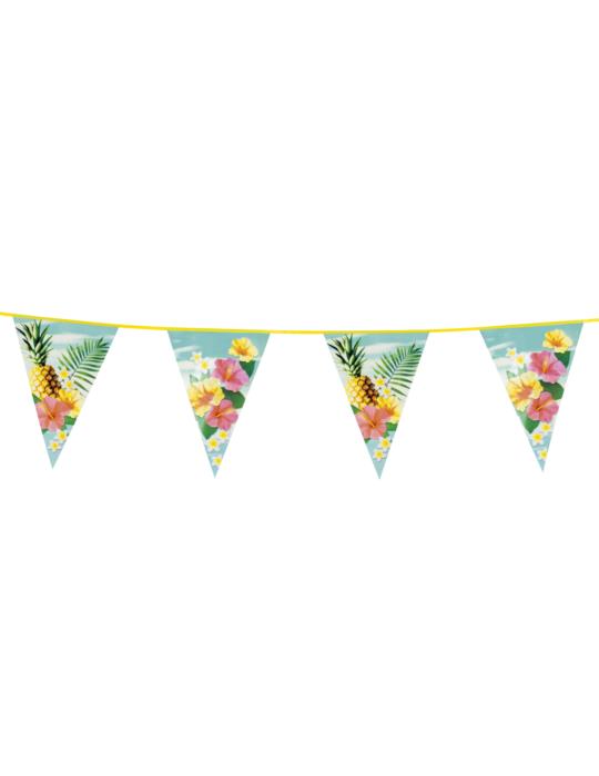 Flagi hawajskie kwiaty 6m 52480 dekoracja banner flagietki na imprezę