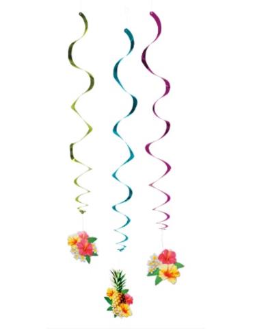 Girlanda spirale hawajskie kwiaty 52482