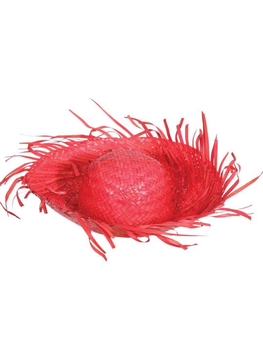 Kapelusz Hawajski Czerwony 13413BZ