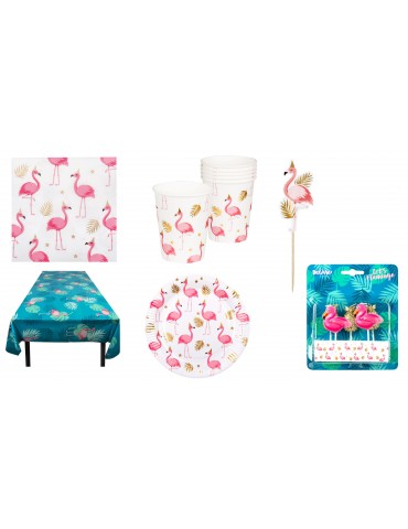 Zestaw Hawajski Flamingi...