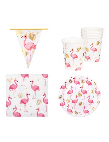 Zestaw Hawajski Flamingi...