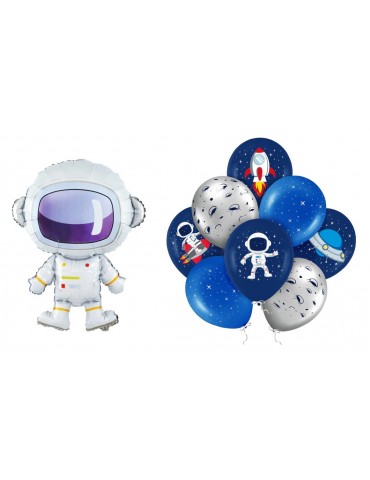 Zestaw Balonów Kosmos Astronauta 9el MK200