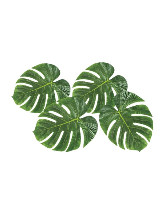Liście ozdobne zielone 33x27 4 szt 52210