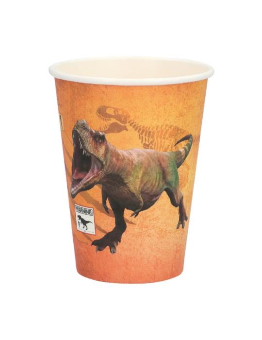 1 Kubeczki Dinozaury T- Rex 250ml 50607 8szt. Jurassic Park Jurassic World