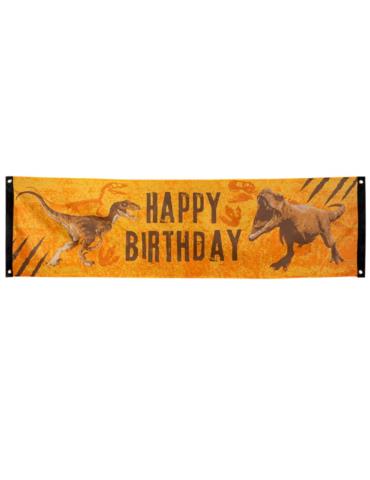 1 Baner Happy Birthday Dinozaury 50621 T- Rex 50x180cm Jurassic Park Jurassic World