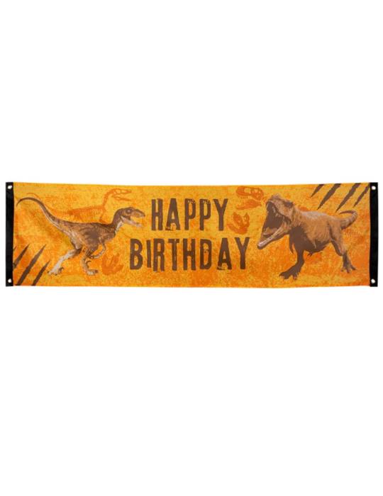 1 Baner Happy Birthday Dinozaury 50621 T- Rex 50x180cm Jurassic Park Jurassic World