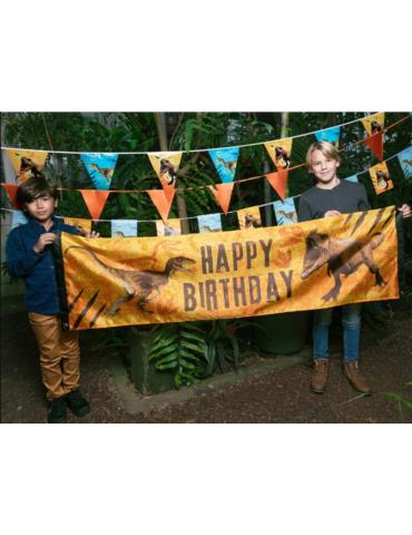 1 Baner Happy Birthday Dinozaury 50621 T- Rex 50x180cm Jurassic Park Jurassic World