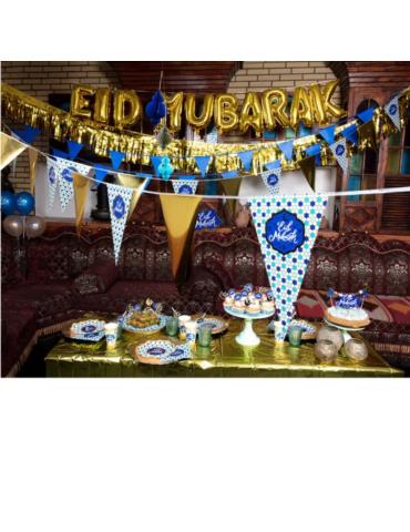 1 Girlanda Flagi Eid Mubarak 6m 50900 Tureckie urodziny