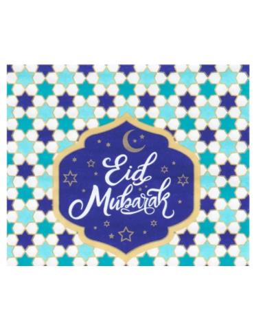 1 Serwetki Eid Mubarak 20szt. 50909 Tureckie urodziny 33x33cm