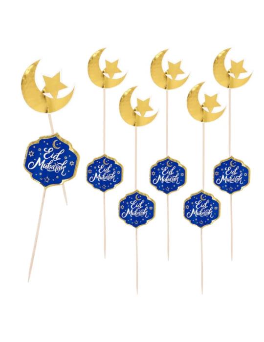 1 Wykałaczki Eid Mubarak 12szt. 50912 Tureckie urodziny