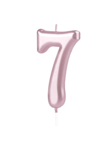 1 Świeczka Cyfra 7 Różowe Złoto 420258 rose gold urodzinowa
