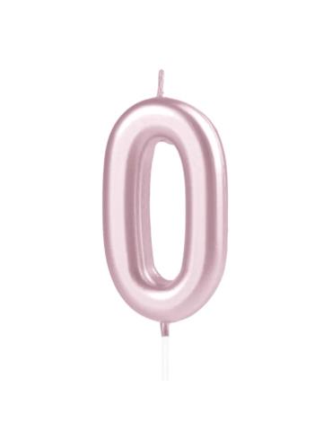 1 Świeczka Cyfra 0 Różowe Złoto 420251 rose gold urodziny rocznica