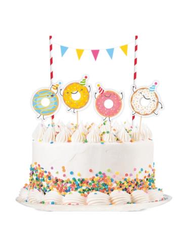 1 Dekoracje do ciast Donut Kolorowy50312 Pączek
