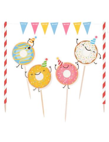 1 Dekoracje do ciast Donut Kolorowy50312 Pączek