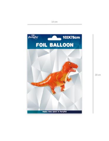1 Balon Dinozaur Tyranozaur Foliwy460423 T-Rex czerwony 103x78 jurastic world