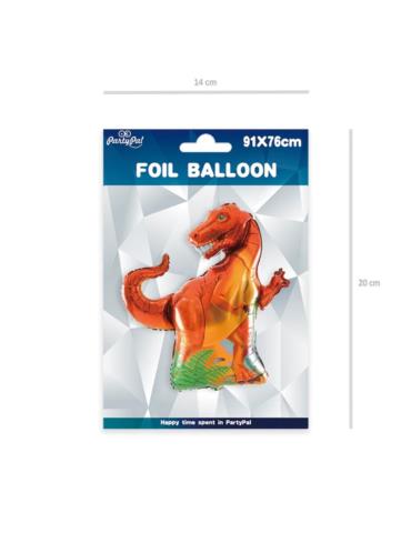 1 Balon Dinozaur T-REX Foliowy 460396 tyranozaur czerwony 78x91 Jurasic world park