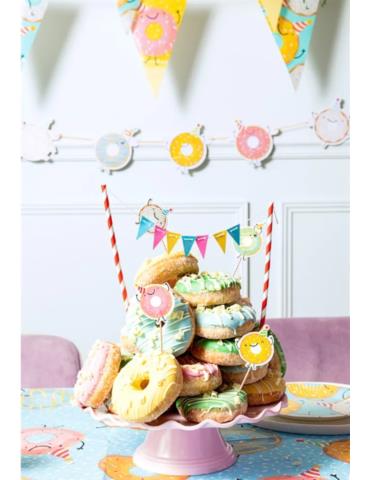 1 Girlanda kartonowa Donut 3m 50301 Kolorowy Pączek