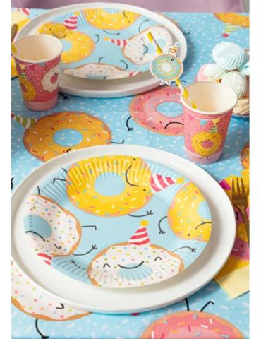 1 Talerzyki Donut Kolorowy Pączek 50306 23cm 8szt.