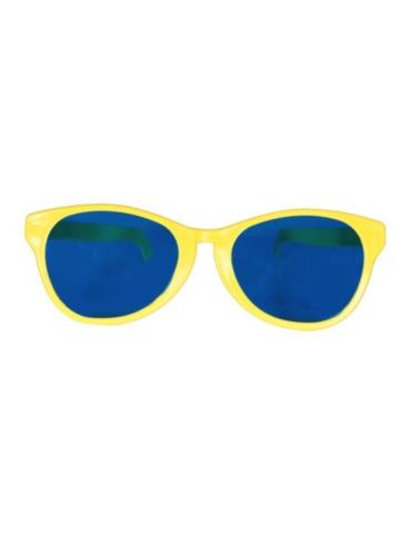 Okulary Jumbo Źółte Klauna 16502BZ XXL