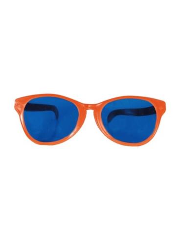 Okulary Jumbo Pomarańczowe Klauna16502BZ XXL