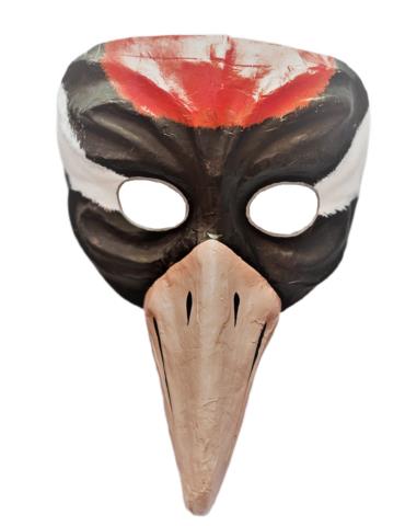 1 Maska Ręcznie Robiona Żuraw