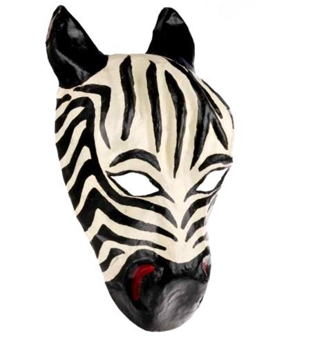 Maska Ręcznie Robiona Zebra BZ