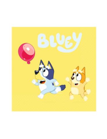 1 Serwetki urodzinowe Bluey 9915379 33x33cm 16szt,
