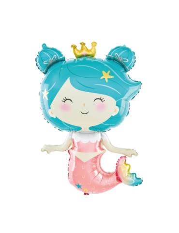 1 Balon foliowy Syrenka 58x98cm 149874