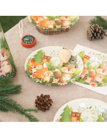 1 Talerzyki Leśni przyjaciele 149690 18cm 6szt