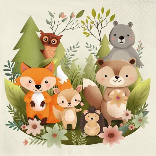 1 Serwetki Leśni przyjaciele 149713 10szt