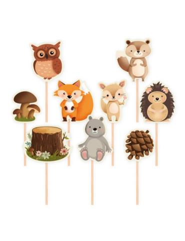 1 Toppery Leśni przyjaciele 9szt 149836