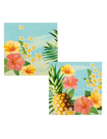 1 Serwetki hawajskie kwiaty 20szt 52479 33x33