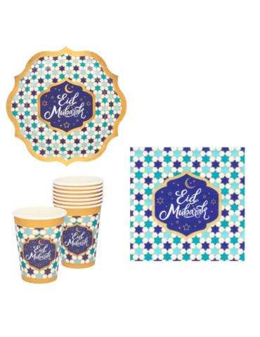 1 Zestaw turecki Eid Mubarak MUB36 36el.