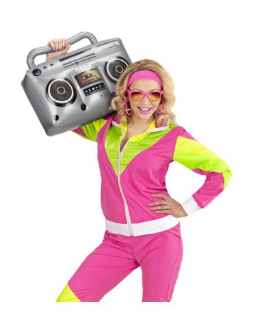 1 Radiomagnetofon dmuchany 50cm 04818 lata 80-te Disco PRL