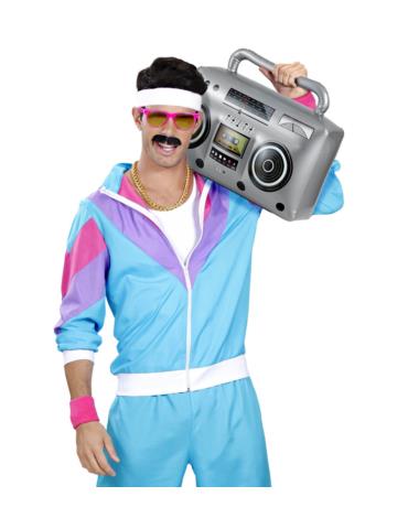 1 Radiomagnetofon dmuchany 50cm 04818 lata 80-te Disco PRL