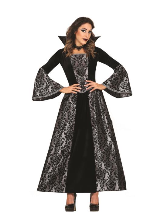 1 Ad Strój Wampirzyca Srebrna 79829BZ M Halloween Andzrejki