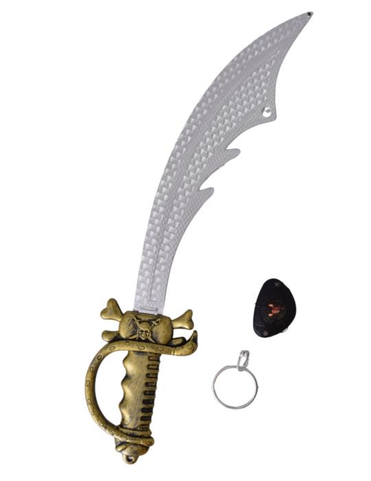 1 Zestaw Pirata Szabla Opaska OkoTC58086 Pirat Hak