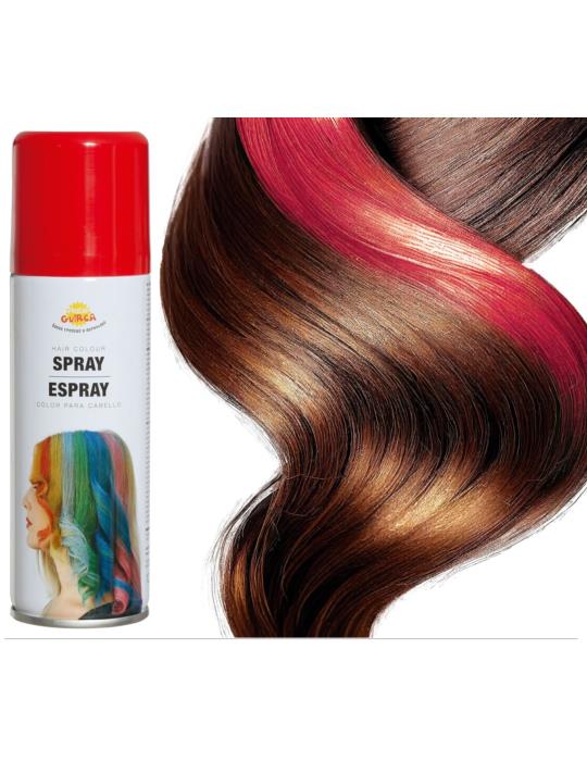 Spray Farba do Włosów Czerwony 17016BZ 125ml lakier koloryzujący zmywalny