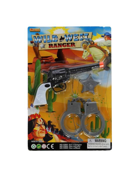 Zestaw kowbojski średni z kajdank PA024