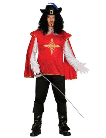 Ad Strój Muszkieter Czerwony 84944 M BZ