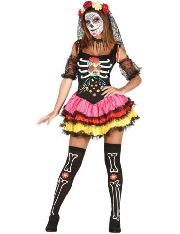 Ad Strój Pani Szkielet Kolor 88068BZ M