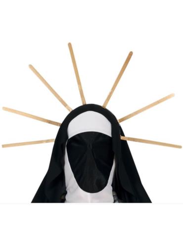 1 Ad Strój Zakonnica Halloween 79797BZ M zakryta twarz opaska