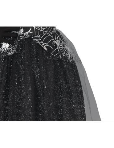 1 Strój Czarownica z Pajęczyną 78107BZ 122/128 kapelusz halloween